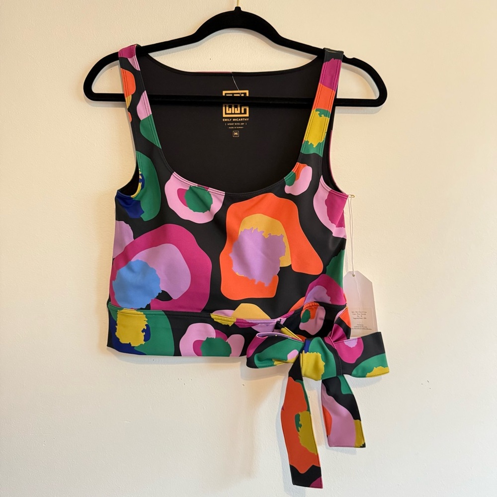 Emily McCarthy Bow Sport Crop in Pop Cheetah